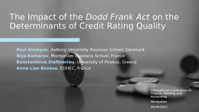 The Impact of the  Dodd Frank Act