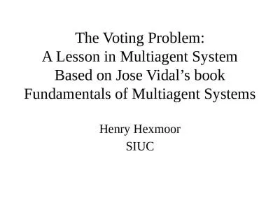The Voting Problem: A Lesson in