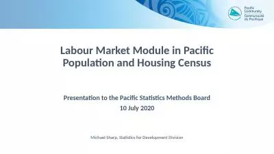 Labour Market Module in Pacific Population and