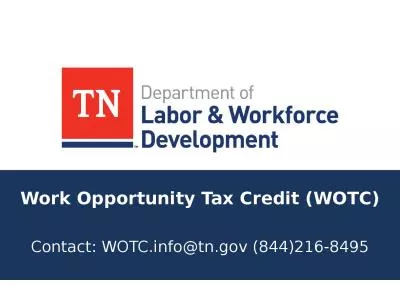 Work Opportunity Tax Credit (WOTC)