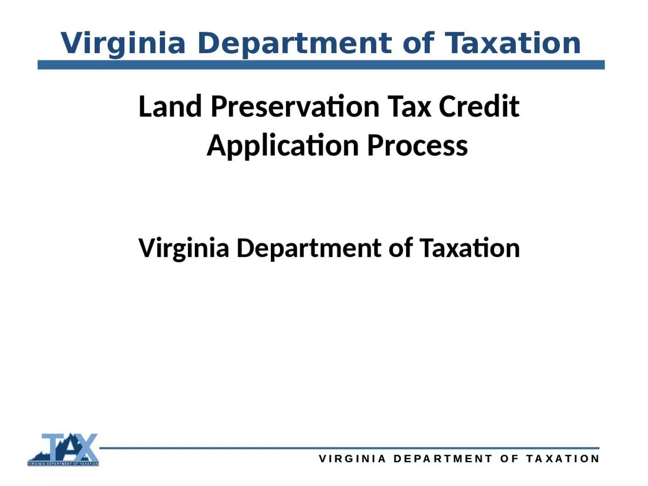 Virginia Department of Taxation