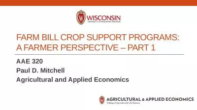 Farm Bill Crop Support Programs: