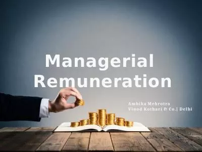 1 Managerial  Remuneration