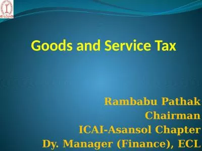 Goods and Service Tax Rambabu Pathak