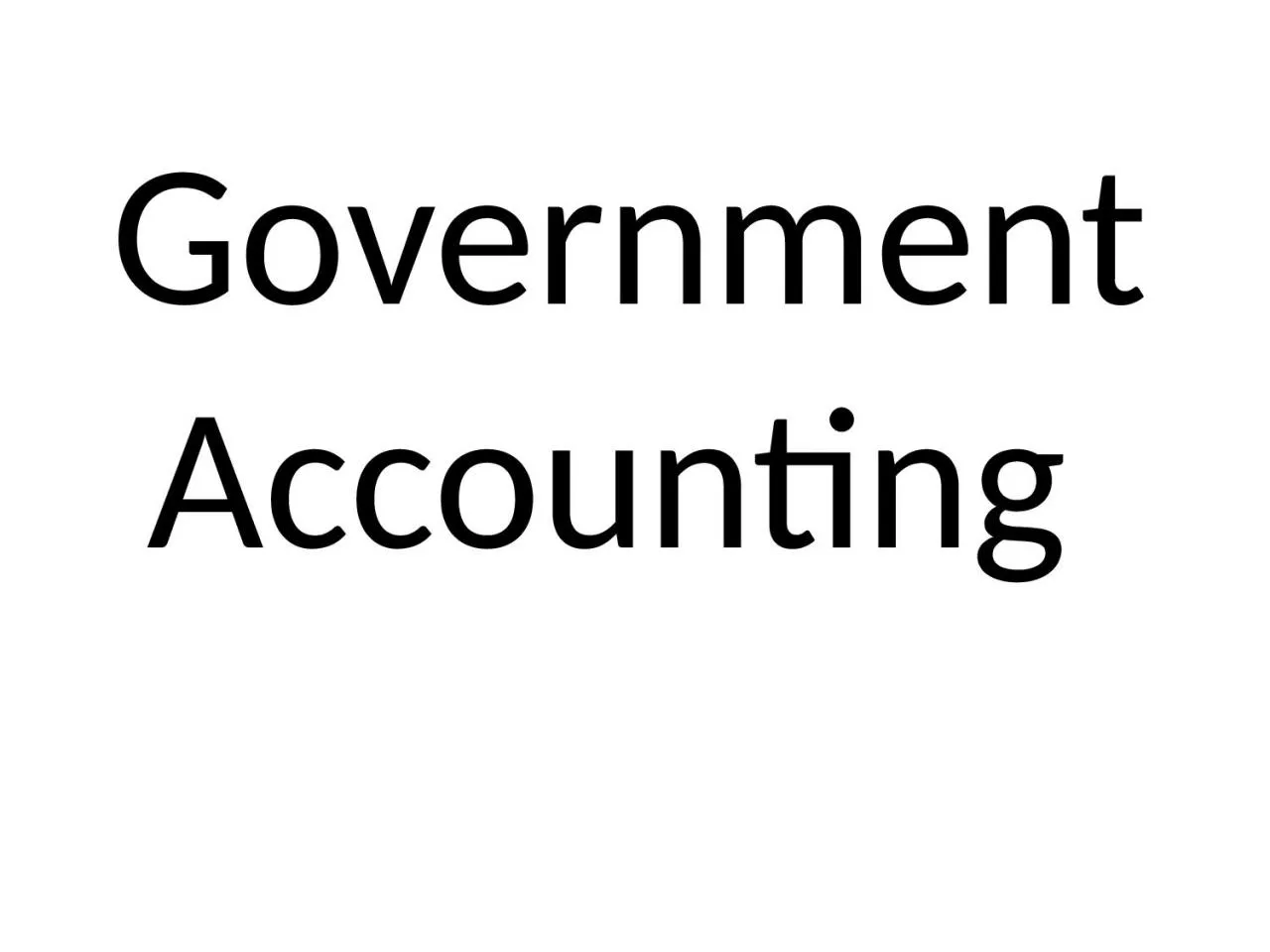 Government Accounting  Target