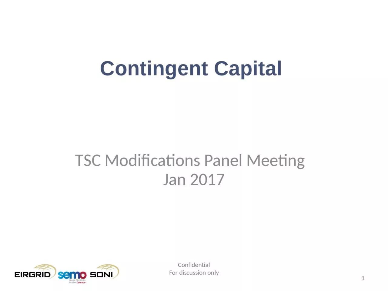 TSC Modifications Panel Meeting