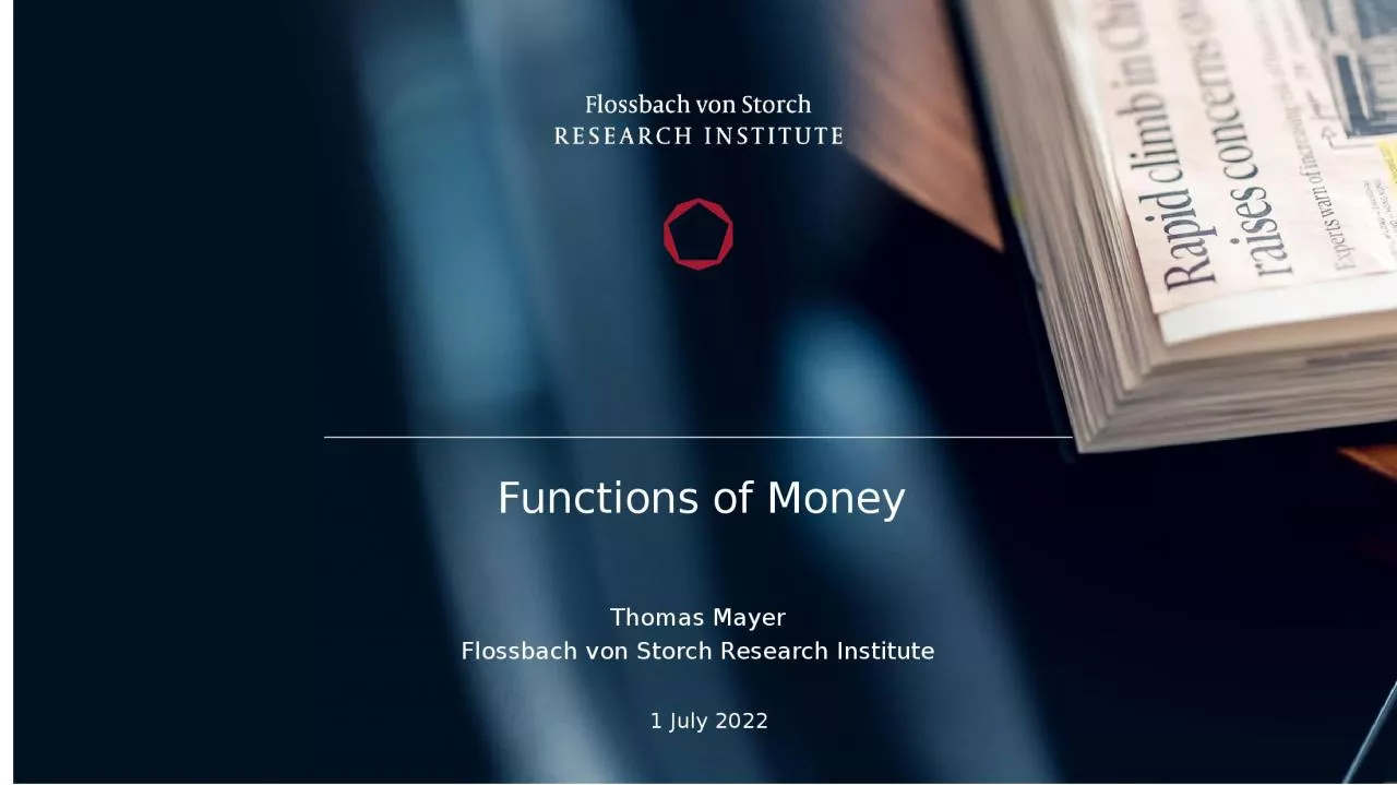 PPT-Thomas Mayer Flossbach von Storch Research Institute