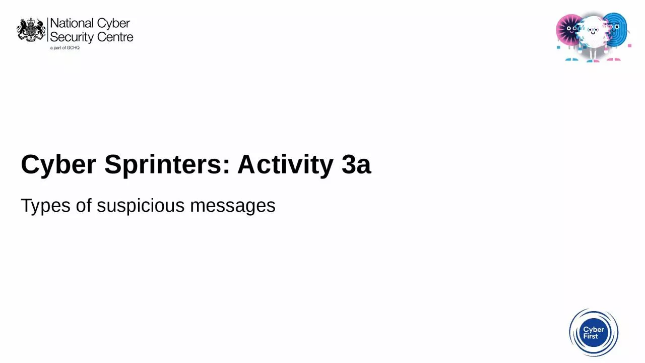 Cyber Sprinters: Activity 3a