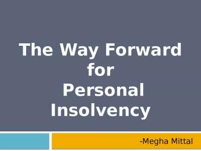 - Megha   Mittal The Way Forward for