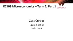 EC109  Microeconomics  – Term