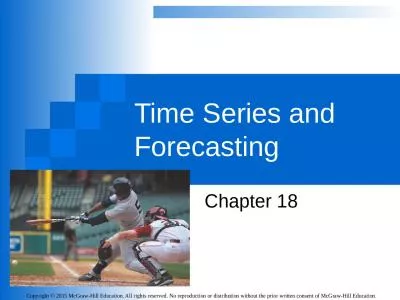 Time Series and Forecasting