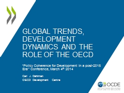 Global Trends, Development Dynamics and the Role of the OECD