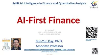 AI-First Finance  Artificial Intelligence in Finance and Quantitative Analysis