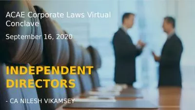 ACAE Corporate Laws Virtual Conclave