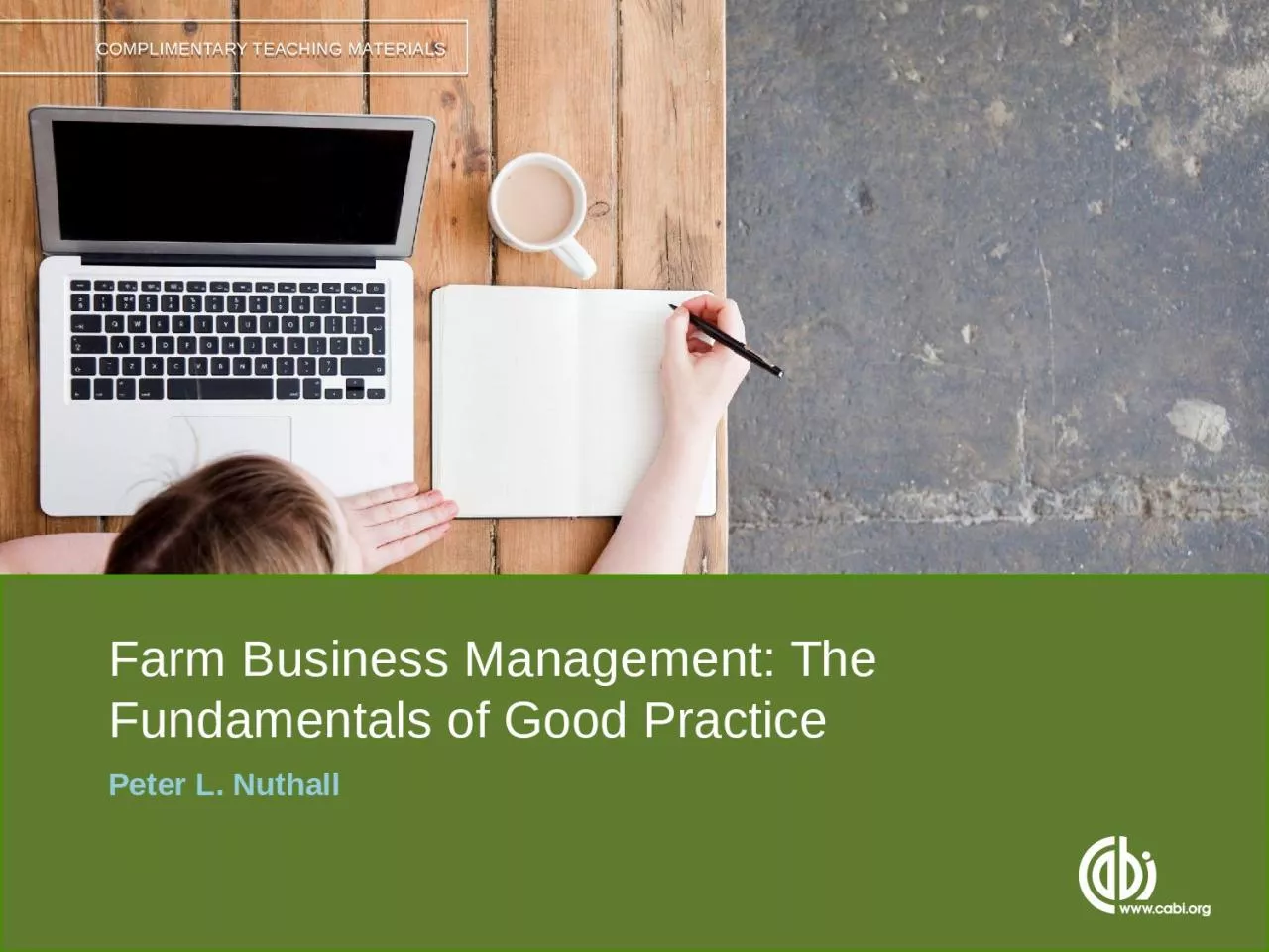 Farm Business Management: The Fundamentals of Good Practice