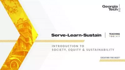 INTRODUCTION TO SOCIETY, EQUITY & SUSTAINABILITY