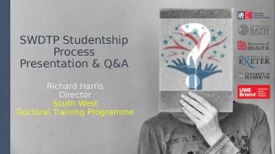 SWDTP Studentship Process