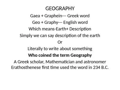 GEOGRAPHY Gaea +  Graphein