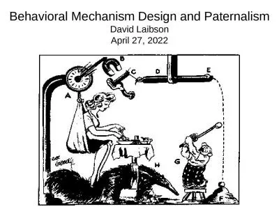 Behavioral Mechanism Design and Paternalism