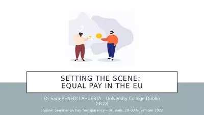 Setting the scene:  equal pay in the eu