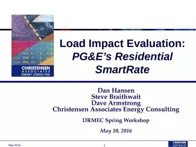 Load Impact Evaluation: PG&E’s Residential SmartRate