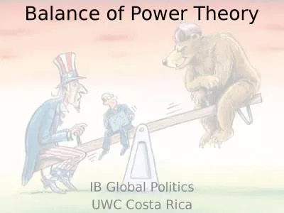 Balance of Power Theory IB Global Politics