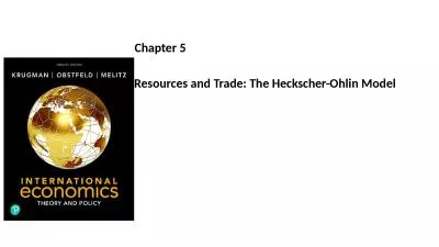 Chapter 5 Resources and Trade: The