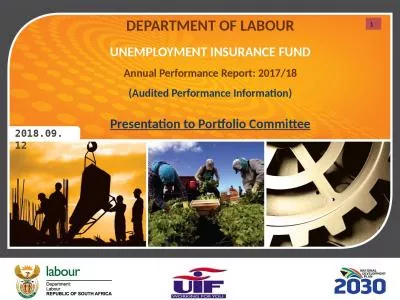 DEPARTMENT OF LABOUR UNEMPLOYMENT INSURANCE FUND