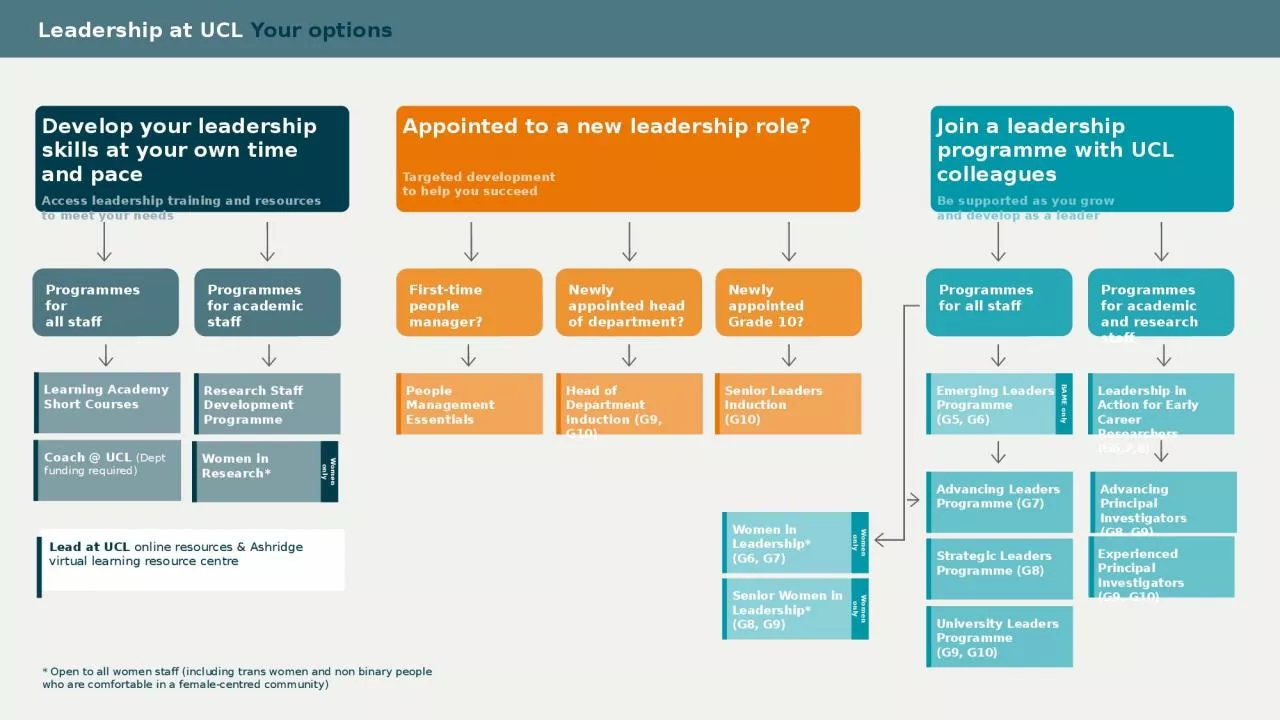 PPT-Leadership at UCL Your options