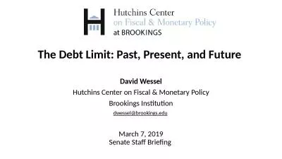 The Debt Limit: Past, Present, and Future