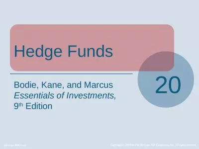 Hedge Funds 20 Bodie, Kane, and Marcus