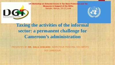 Taxing the activities of the informal sector: a permanent challenge for Cameroon’s administration