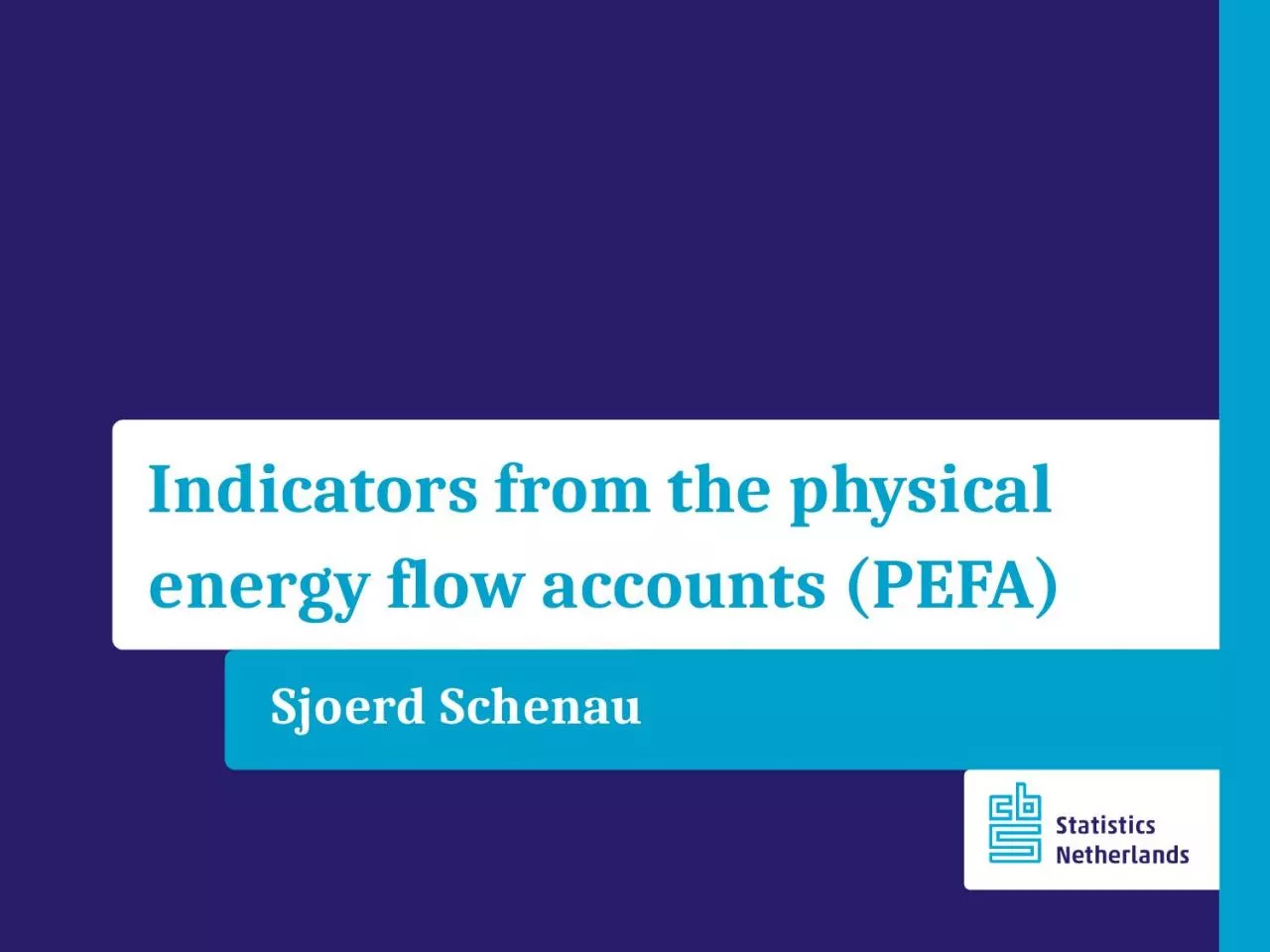 PPT-Sjoerd Schenau Indicators