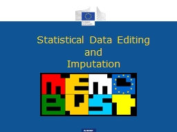 Statistical Data Editing