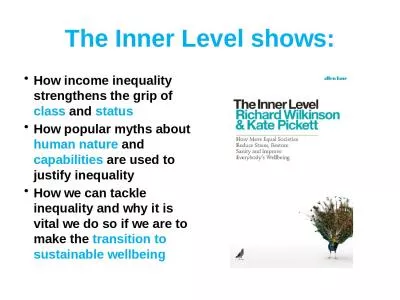 The Inner Level shows: How income inequality strengthens the grip of