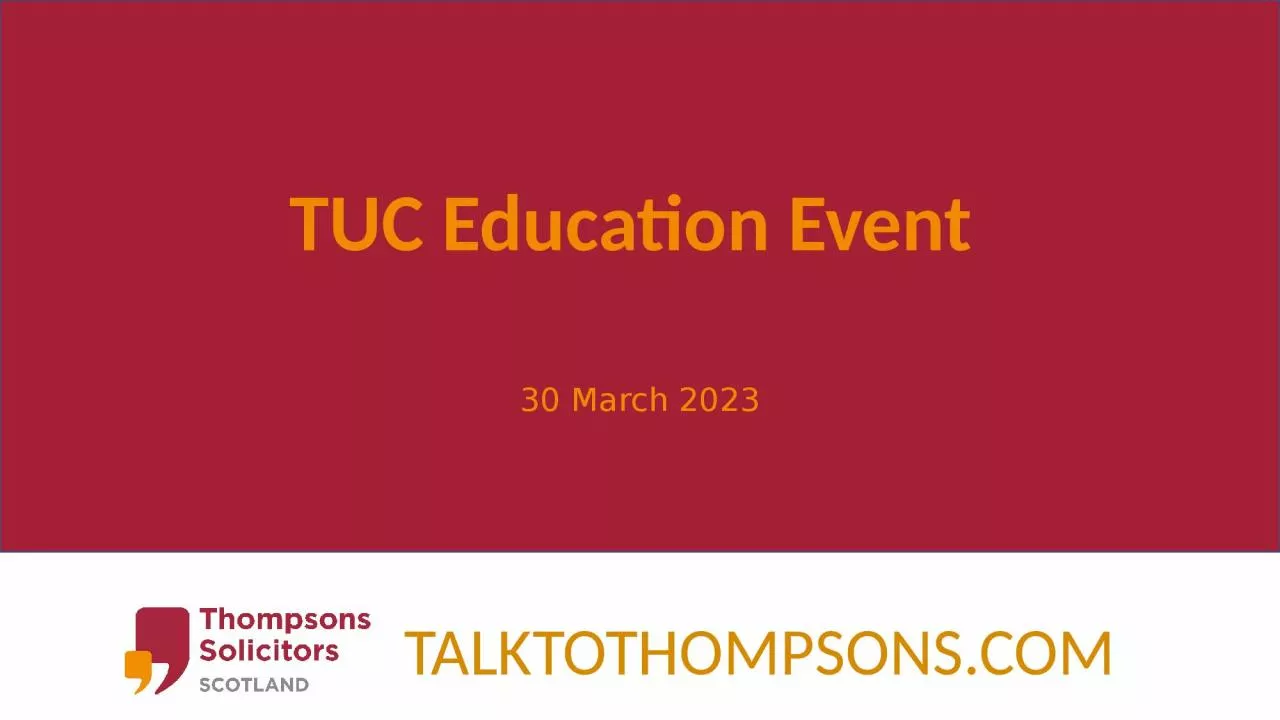 PPT-TUC Education Event 30 March 2023