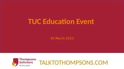 TUC Education Event  30 March 2023