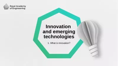 Innovation  and emerging technologies