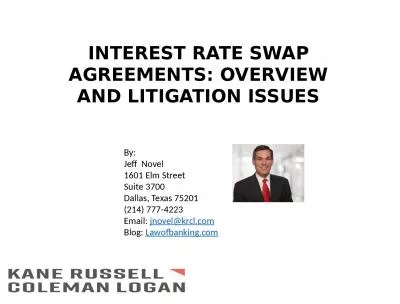 Interest Rate Swap Agreements: Overview and Litigation Issues