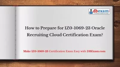 How to Prepare for 1Z0-1069-23 Oracle Recruiting Cloud Certification Exam?