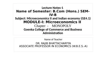 Lecture Notes-1  Name of Semester: