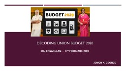 Decoding UNION BUDGET 2020