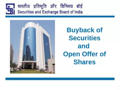 Buyback of Securities a nd