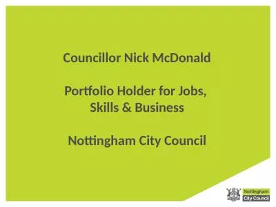 Councillor Nick McDonald