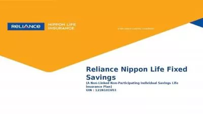 Reliance Nippon Life Fixed Savings
