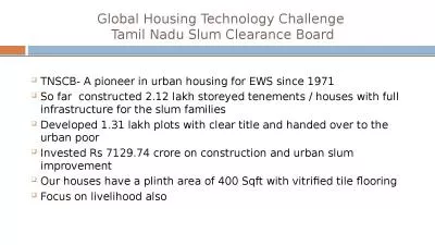 Global Housing Technology Challenge