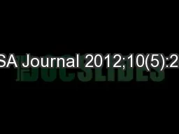 EFSA Journal 2012;10(5):2693