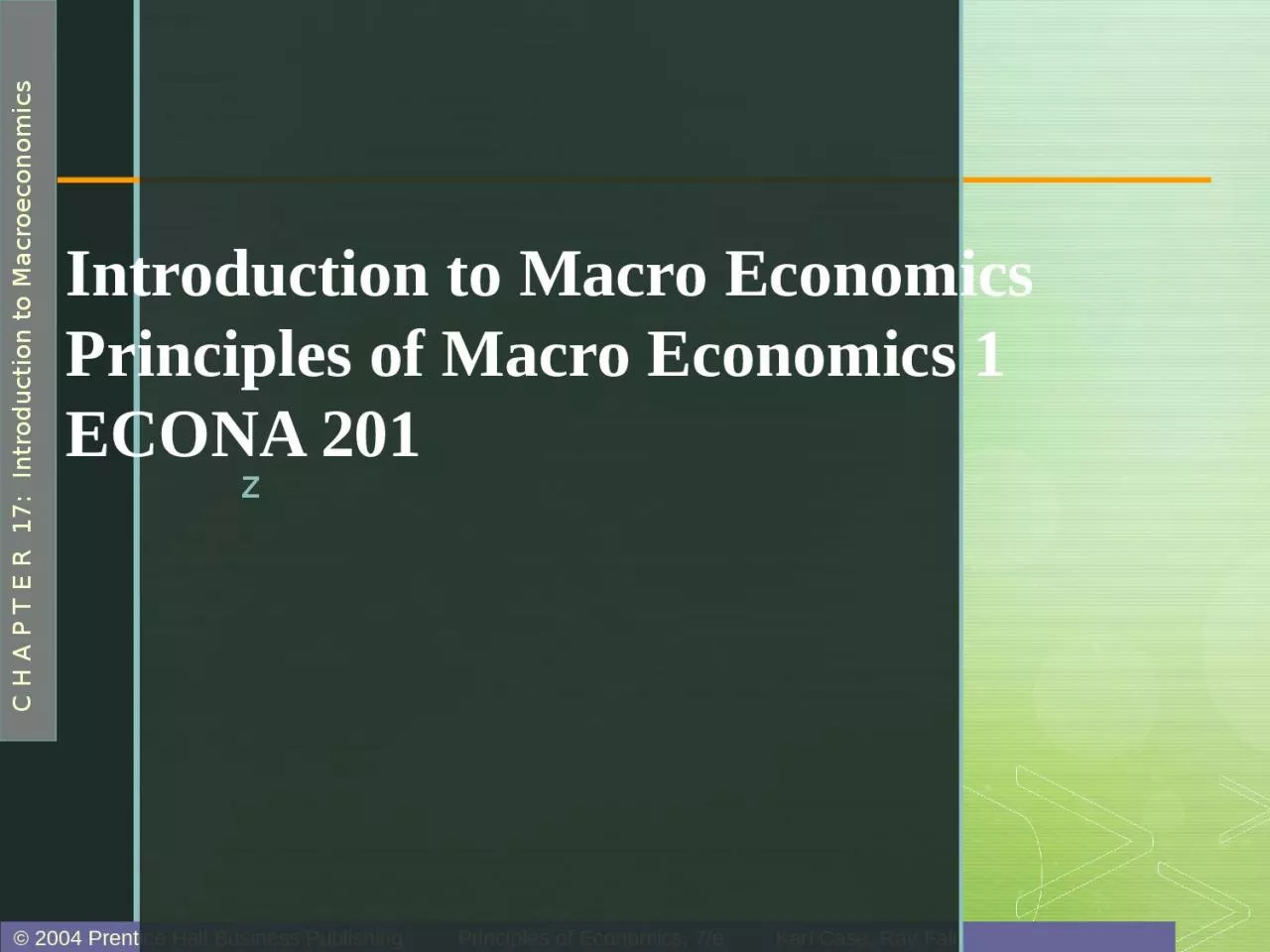 PPT-Introduction to Macro Economics