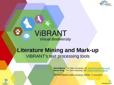 Literature Mining and Mark-up