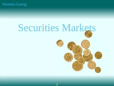 Securities Markets The Role of Financial Markets